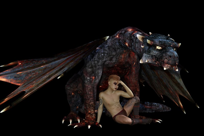 Fantasy Dragon Sculpture